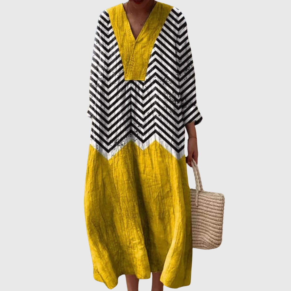 Béatrice™ | Robe fluide à motif géométrique