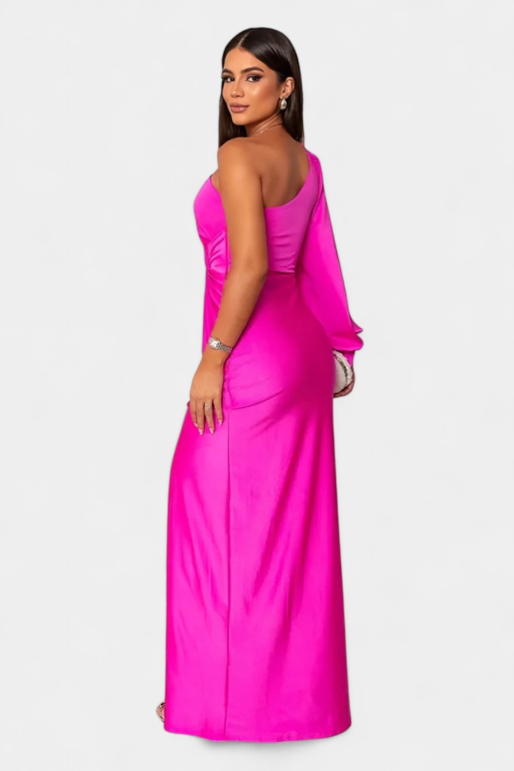 Charlotte™ | Robe drapée asymétrique à une épaule pour femme