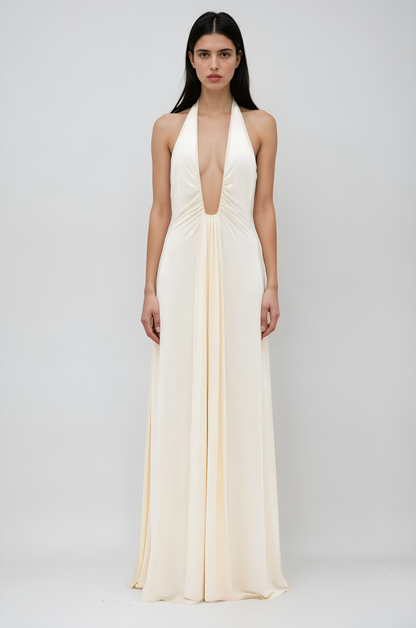 Élodie™ | Robe maxi en cupro fluide