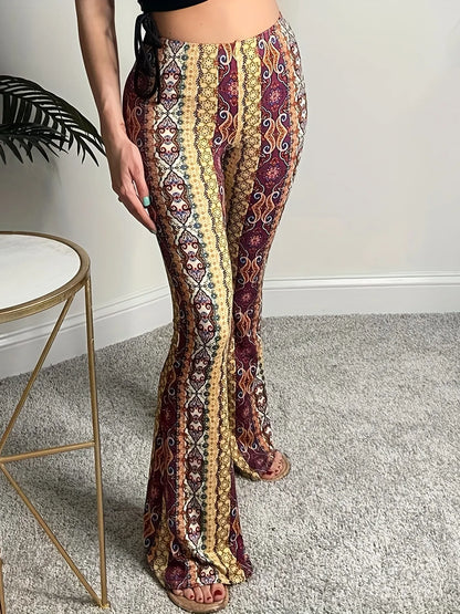 Béatrice™ | Pantalon évasé style bohème