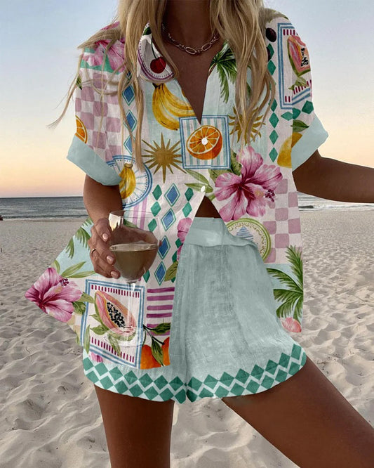 Chloé™ | Ensemble d’Été Imprimé Légèreté et Fraîcheur