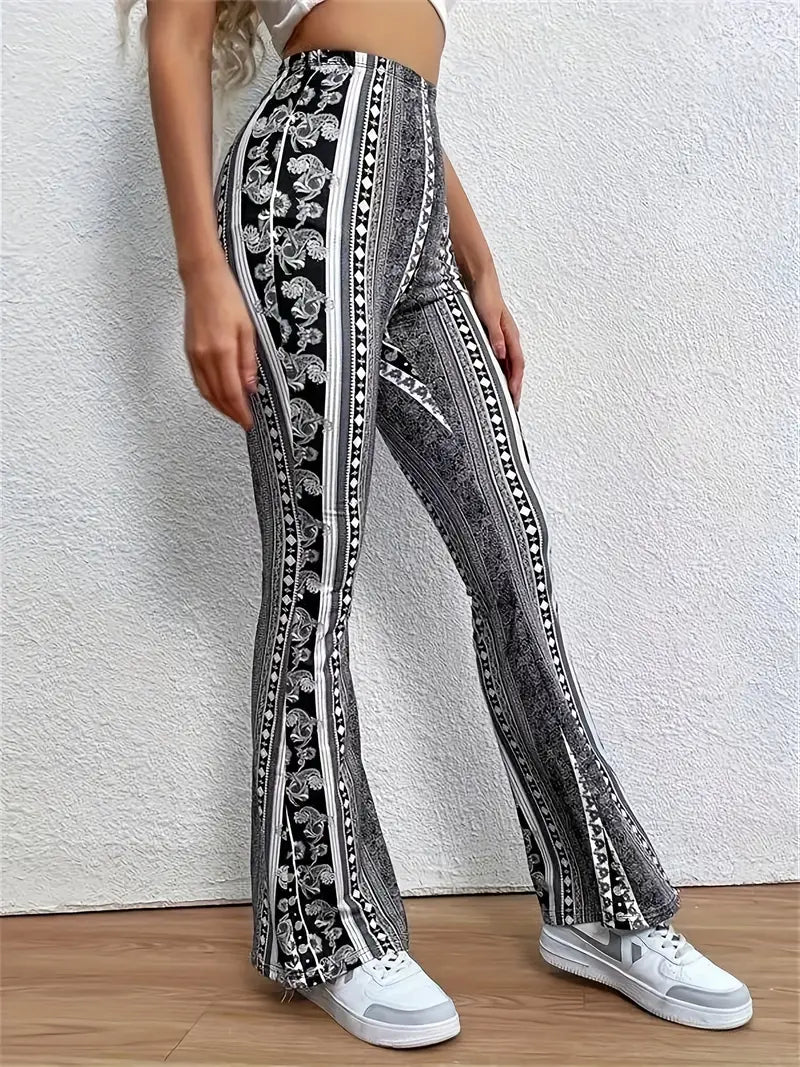 Béatrice™ | Pantalon évasé style bohème